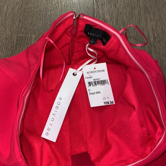 ADELYN RAE Mini Strapless Dress. US S. Pink. - Picture 3 of 3